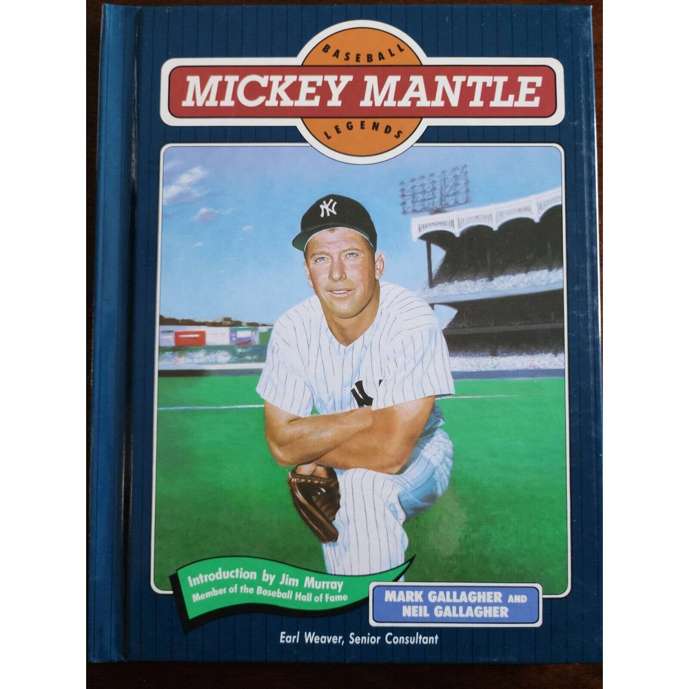 Mackey Mantle Baseball Legends 1991 Hardcover Book
